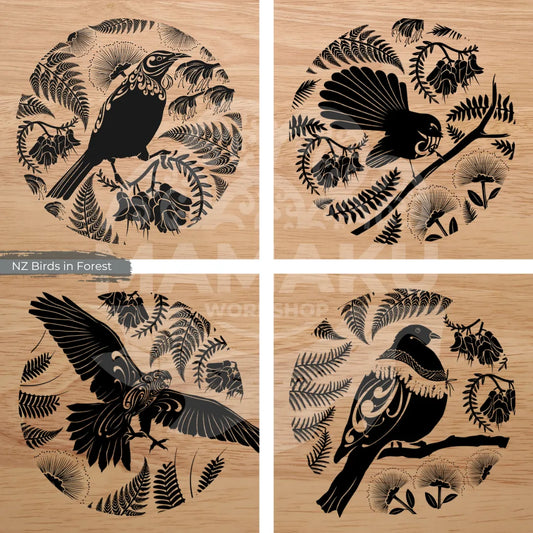 Native Timber Token Coasters